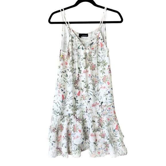 The Kooples White 100% Silk Sleeveless Ruffled Swing Dress Size XS - Picture 1 of 7